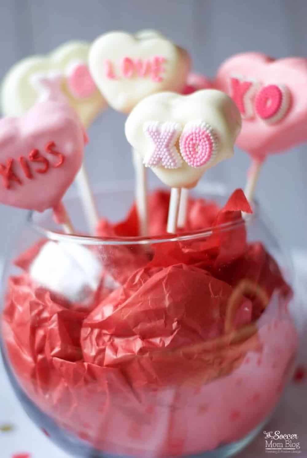 Conversation Heart Marshmallow Pops 1