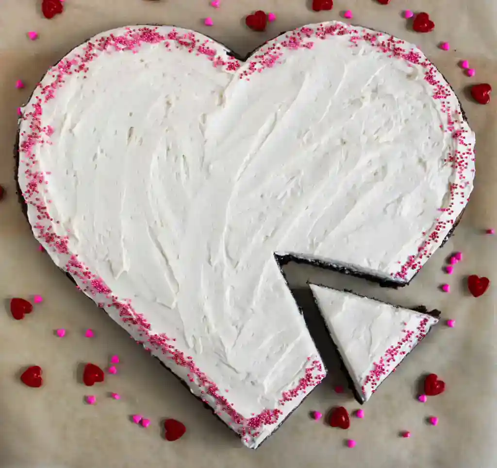 How to make a simple heart shaped cake without a heart shaped pan at thebensonstreet.com_