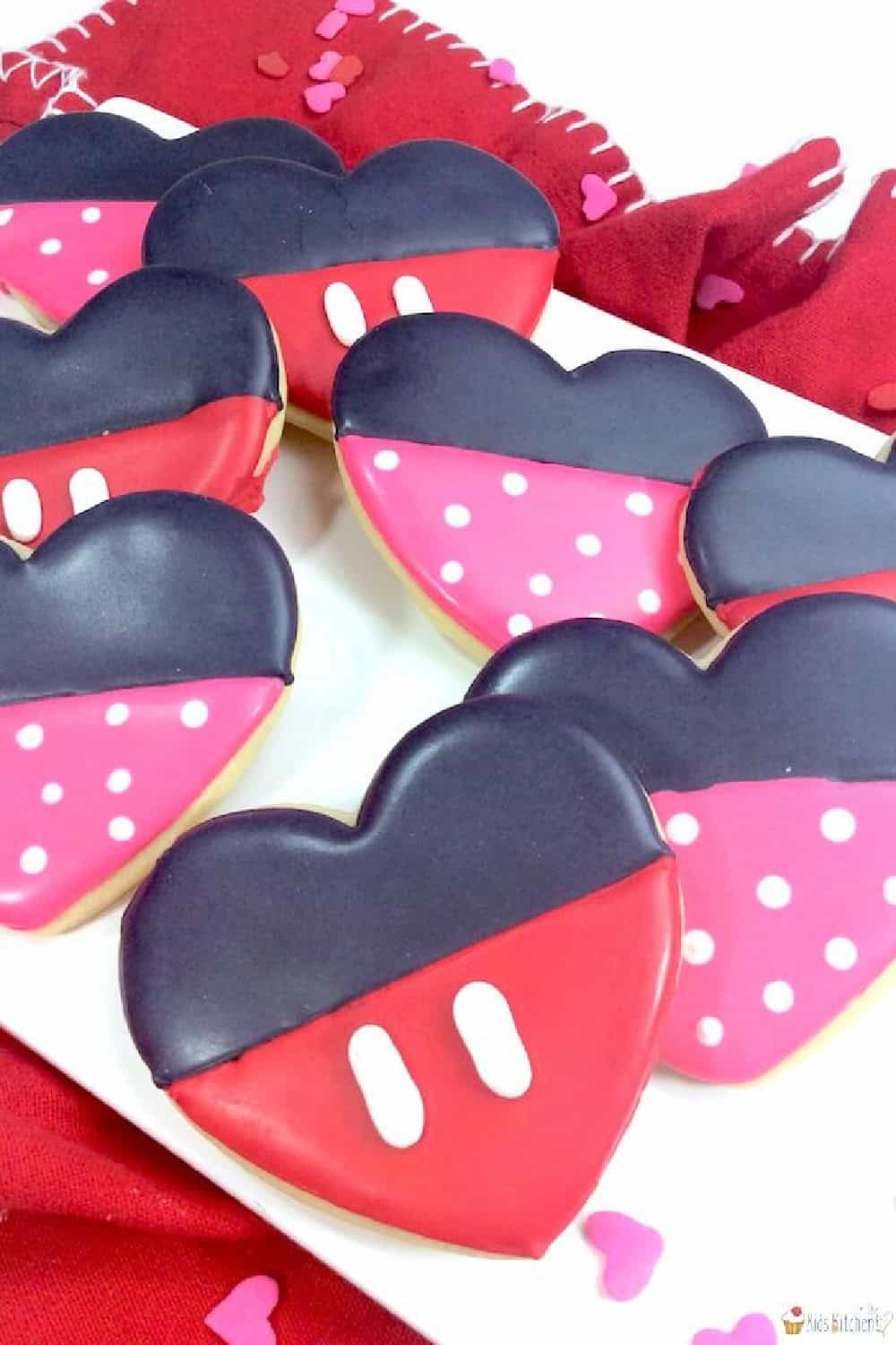 Mickey Mouse Heart Cookies 1