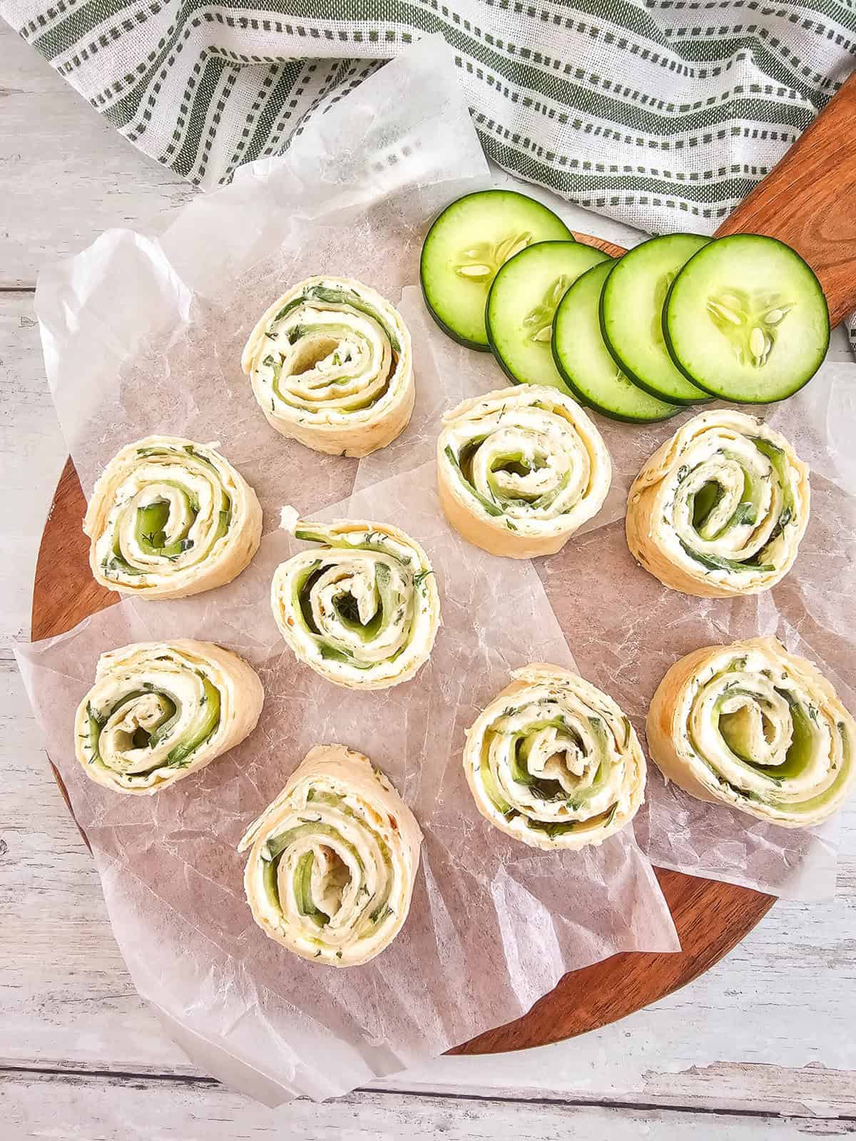 Cucumber and Dill Pinwheels 3 scaled